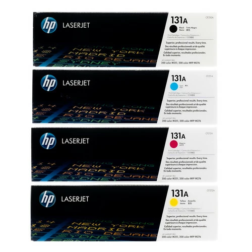 Coupon ๐ HP 131A SET | CF210A, CF211A, CF212A, CF213A | Original HP Toner Cartridge - Black, Cyan, Yellow, Magenta ๐ 1 Coupon ๐ HP 131A SET | CF210A, CF211A, CF212A, CF213A | Original HP Toner Cartridge - Black, Cyan, Yellow, Magenta ๐