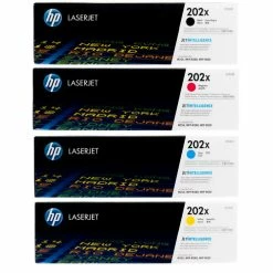 New 👏 HP 202X SET | CF500X, CF501X, CF502X, CF503X | Original HP Toner Cartridge - Black, Cyan, Yellow, Magenta ❤️