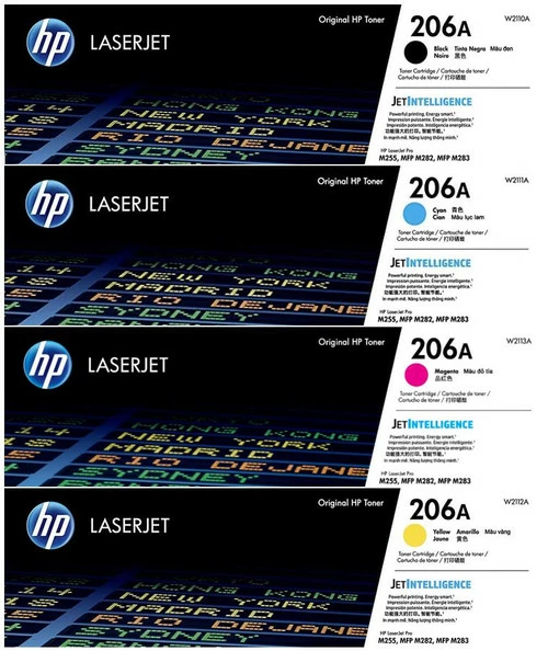New ๐ HP 206A SET | W2110A, W2111A, W2112A, W2113A | Original HP Toner Cartridges - Black, Cyan, Magenta, Yellow ๐ 1 New ๐ HP 206A SET | W2110A, W2111A, W2112A, W2113A | Original HP Toner Cartridges - Black, Cyan, Magenta, Yellow ๐