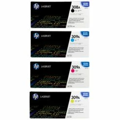 Wholesale 👏 HP 308A 309A SET | Q2670A, Q2671A, Q2672A, Q2673A | Original HP Toner Cartridge - Black, Cyan, Yellow, Magenta ❤️