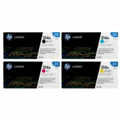 Discount 😀 HP 314A SET | Q7560A, Q7561A, Q7562A, Q7563A | Original HP Toner Cartridge Set - Black, Cyan, Magenta, Yellow ⌛
