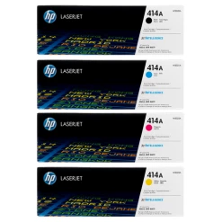 Deals ✨ HP 414A SET | W2020A, W2021A, W2022A, W2023A | Original HP Toner Cartridges - Black, Cyan, Magenta, Yellow ❤️