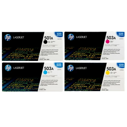 Wholesale 😍 HP 501A 503A Set | Q6470A, Q7581A, Q7582A, Q7583A | Original HP Toner Cartridge - Black, Cyan, Yellow, Magenta ✨ 1 Wholesale 😍 HP 501A 503A Set | Q6470A, Q7581A, Q7582A, Q7583A | Original HP Toner Cartridge - Black, Cyan, Yellow, Magenta ✨