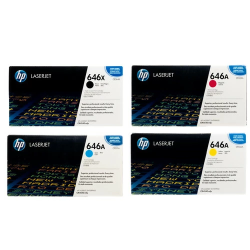 Budget ๐ HP 646X 646A SET | CE264X, CF031A, CF032A, CF033A | Original HP Toner Cartridge - Black, Cyan, Yellow, Magenta ๐ 1 Budget ๐ HP 646X 646A SET | CE264X, CF031A, CF032A, CF033A | Original HP Toner Cartridge - Black, Cyan, Yellow, Magenta ๐
