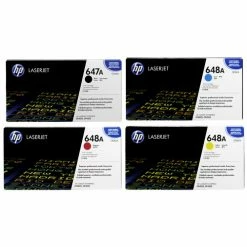 Hot Sale 😀 HP 647A 648A SET | CE260A, CE261A, CE262A, CE263A | Original HP Toner Cartridges - Black, Cyan, Yellow, Magenta 😉