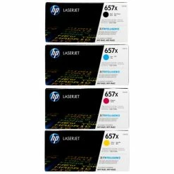 Promo ✨ HP 657X SET | CF470X, CF471X, CF472X, CF473X | Original HP Toner Cartridge - Black, Cyan, Yellow, Magenta 🔥
