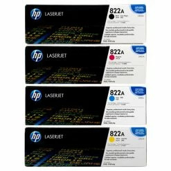 Flash Sale 🧨 HP 822A SET | C8550A, C8551A, C8552A, C8553A | Original HP Toner Cartridge - Black, Cyan, Yellow, Magenta 🔔