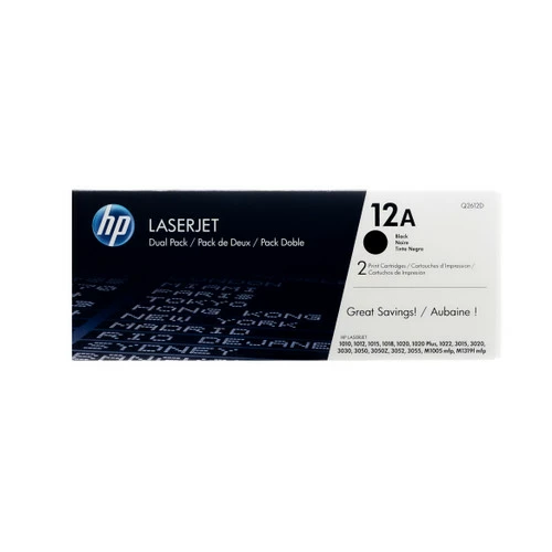 Flash Sale ✔️ Q2612D | HP 12A | Original HP Dual Pack Toner Cartridges - Black 😍 1 Flash Sale ✔️ Q2612D | HP 12A | Original HP Dual Pack Toner Cartridges - Black 😍