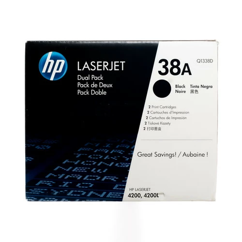 Flash Sale ⌛ Q1338D | HP 38A | Original HP Toner Cartridges - Dual Pack - Black 👍 1 Flash Sale ⌛ Q1338D | HP 38A | Original HP Toner Cartridges - Dual Pack - Black 👍