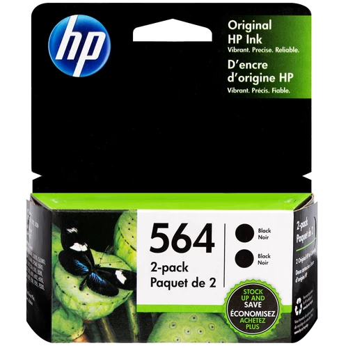 Best Pirce 🌟 C2P51FN | HP 564 | Original HP 2-Pack Ink Cartridges - Black 👏 1 Best Pirce 🌟 C2P51FN | HP 564 | Original HP 2-Pack Ink Cartridges - Black 👏