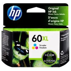 Best Pirce 👏 CC644WN | HP 60XL | Original HP High-Yield Ink Cartridge - Tri-Color 👏