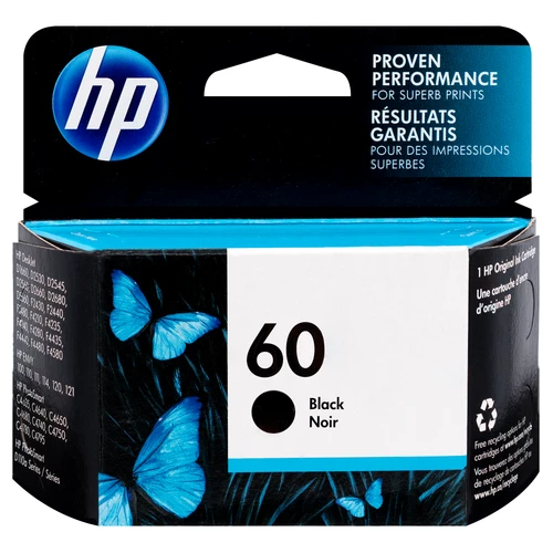 Promo 😀 CC640WN | HP 60 | Original HP Ink Cartridge - Black ⭐ 1 Promo 😀 CC640WN | HP 60 | Original HP Ink Cartridge - Black ⭐