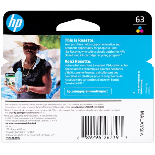 Top 10 👏 F6U61AN | HP 63 | Original HP Cartridge - Tri-Color Ink 🌟 2 Top 10 👏 F6U61AN | HP 63 | Original HP Cartridge - Tri-Color Ink 🌟 - Image 2
