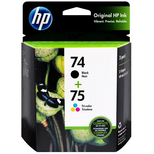 New ๐งจ CC659FN#140 | HP 74 HP 75 | Original HP Ink Cartridge Combo Pack - Black, Cyan, Yellow, Magenta โจ 1 New ๐งจ CC659FN#140 | HP 74 HP 75 | Original HP Ink Cartridge Combo Pack - Black, Cyan, Yellow, Magenta โจ