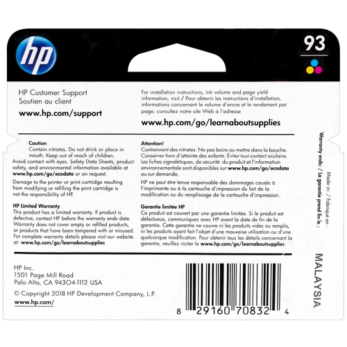 Outlet 👏 C9361WN | HP 93 | Original HP Ink Cartridge - Tri-Color 🛒 2 Outlet 👏 C9361WN | HP 93 | Original HP Ink Cartridge - Tri-Color 🛒 - Image 2