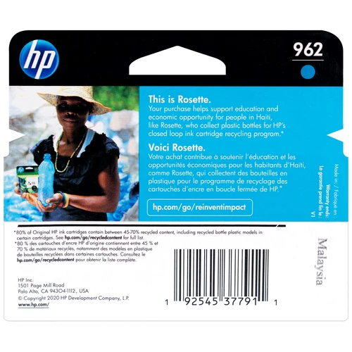 Discount ⭐ 3HZ96AN | HP 962 | Original HP Ink Cartridge - Cyan ⌛ 2 Discount ⭐ 3HZ96AN | HP 962 | Original HP Ink Cartridge - Cyan ⌛ - Image 2