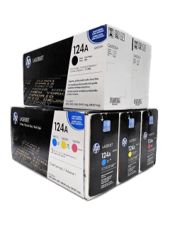 Wholesale 🎁 HP Q6000AD CE257A SET | HP 124A | Original HP Toner Cartridge - Black, Cyan, Yellow, Magenta 😍